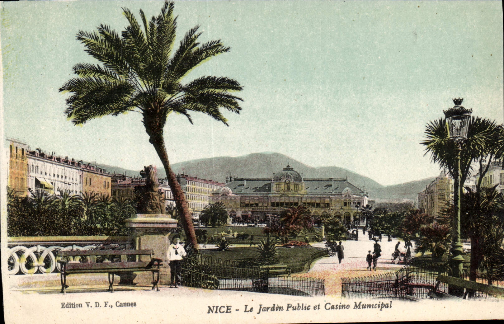 CPA Nice Le Jardin Public Et Casino Municipal