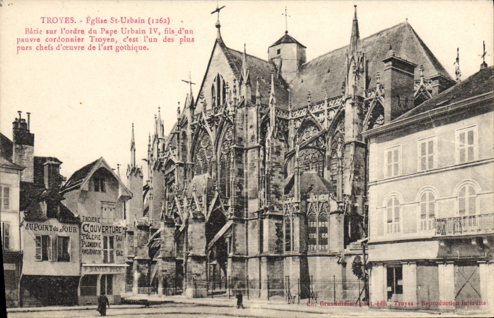 CPA Troyes Eglise St Urbain