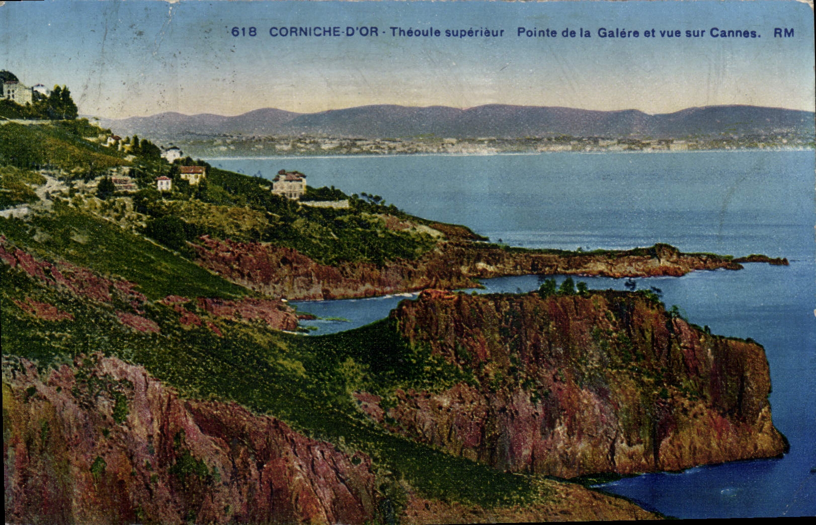 CPA Corniche D'Or Theoule Superieur Pointe De La Galere Et Vue Sur Cannes