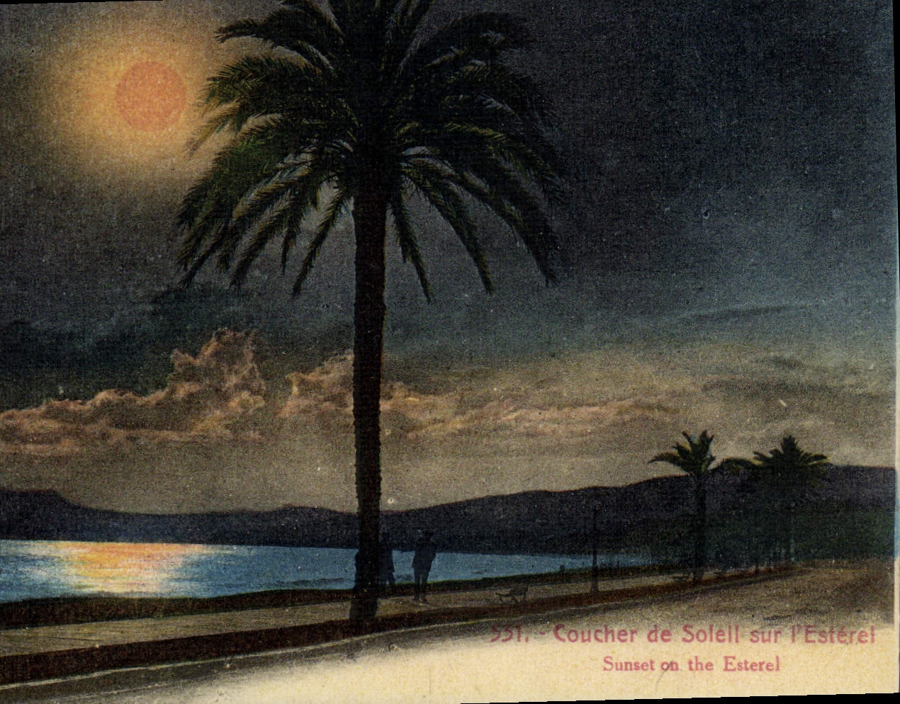 VINTAGE POSTCARD To lay down De Sotell On I' Esterel