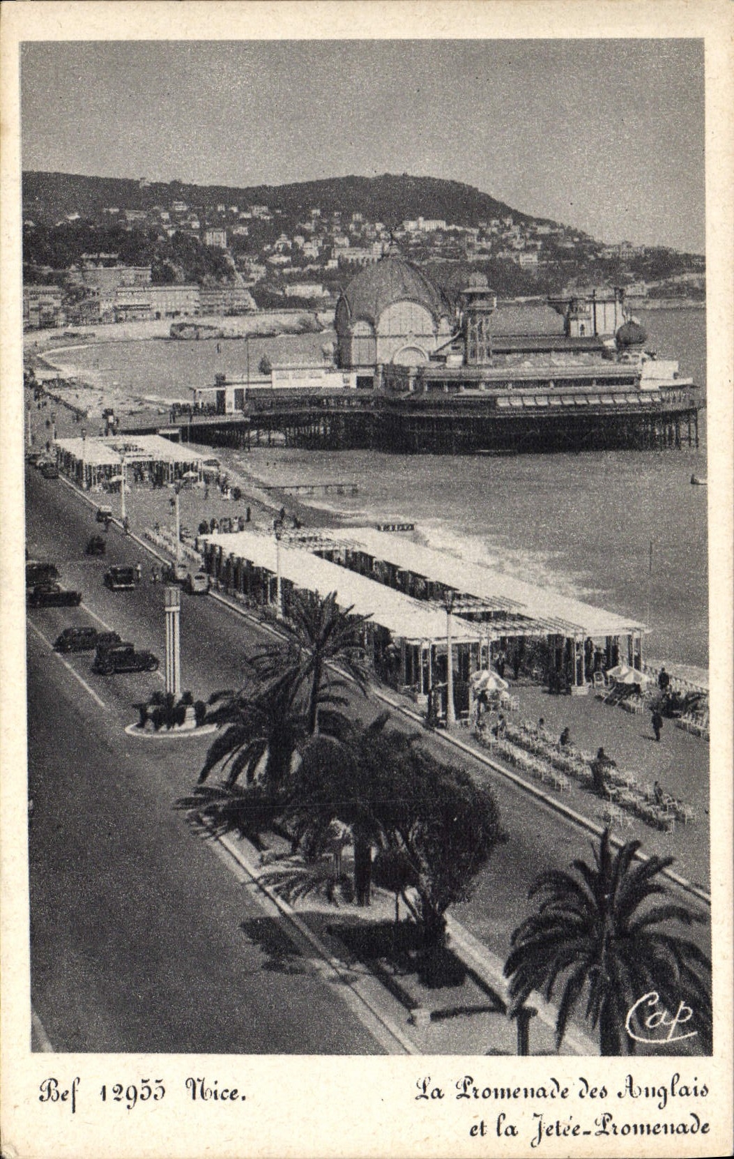 CPA Nice La Promenade Des Anglais et la jetee promenade 