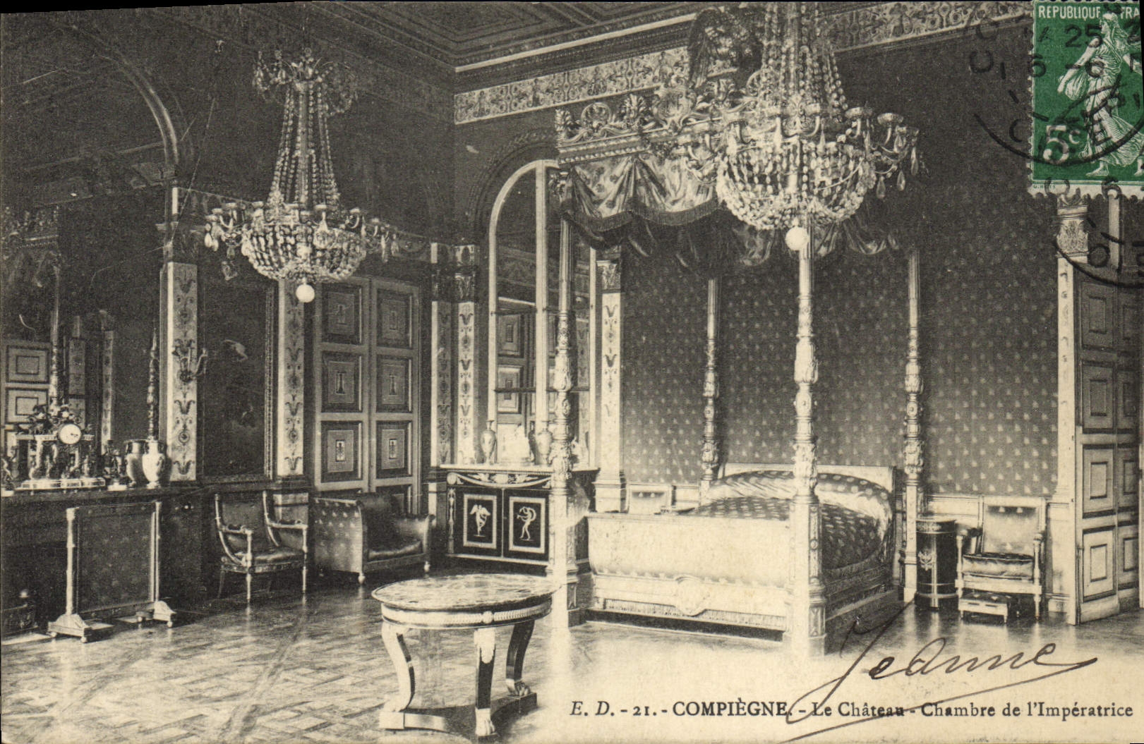CPA Compiegne Le Chateau Chambre De I'Imperatrice