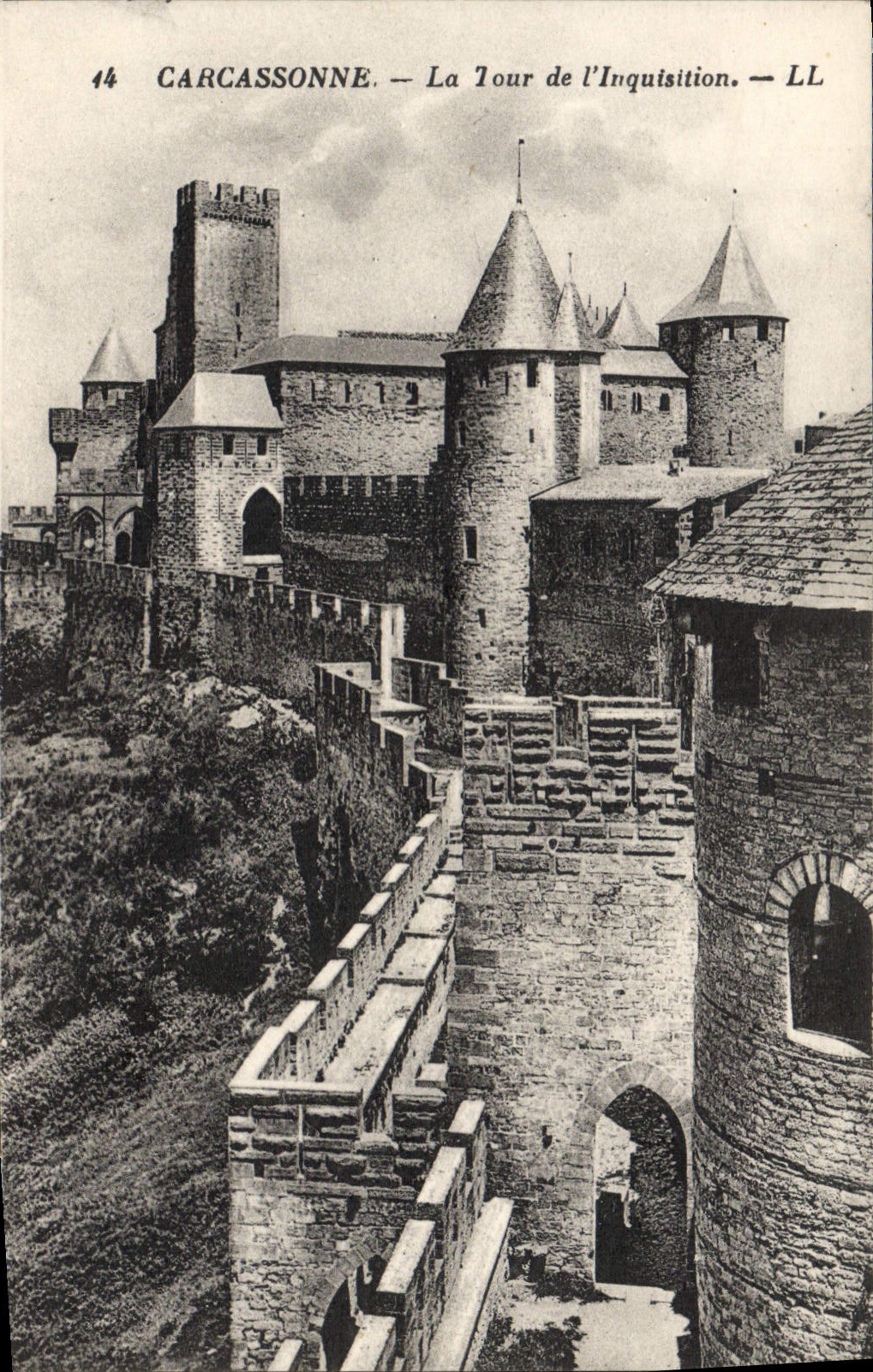 CPA Cite De Carcassonne La Tour De I'Inquisition