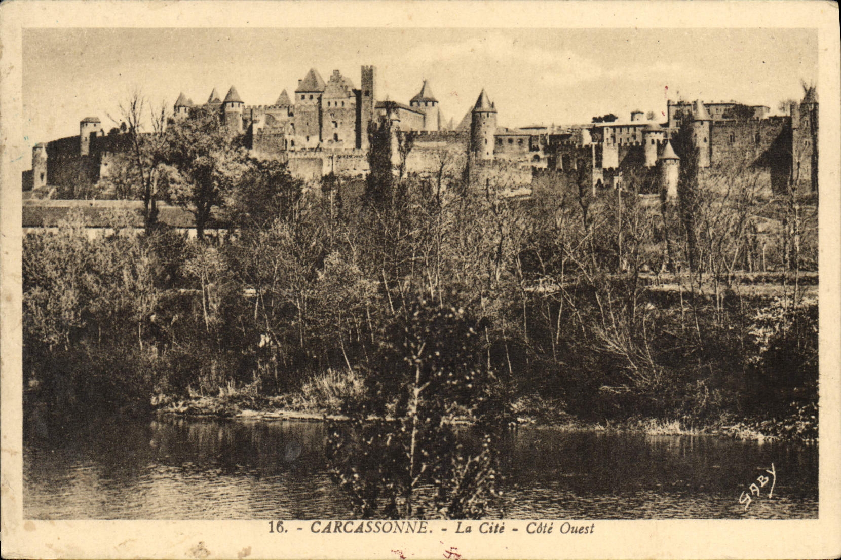 CPA Carcassonne La Cite Cote Ouest