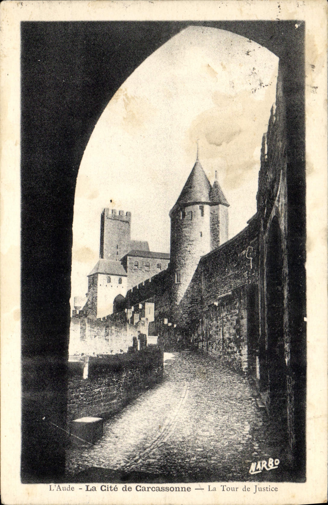 CPA L'Aude La Cite De Carcassonne La Tour De Justice