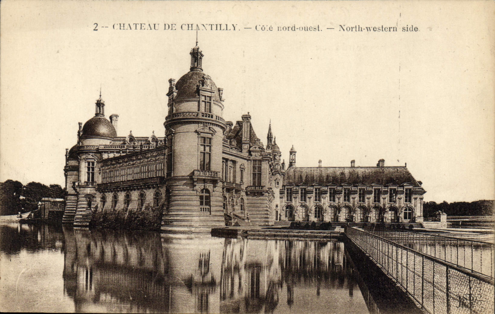 El castillo de la POSTAL de la VENDIMIA de Chantilly dimensiona búsqueda norteña