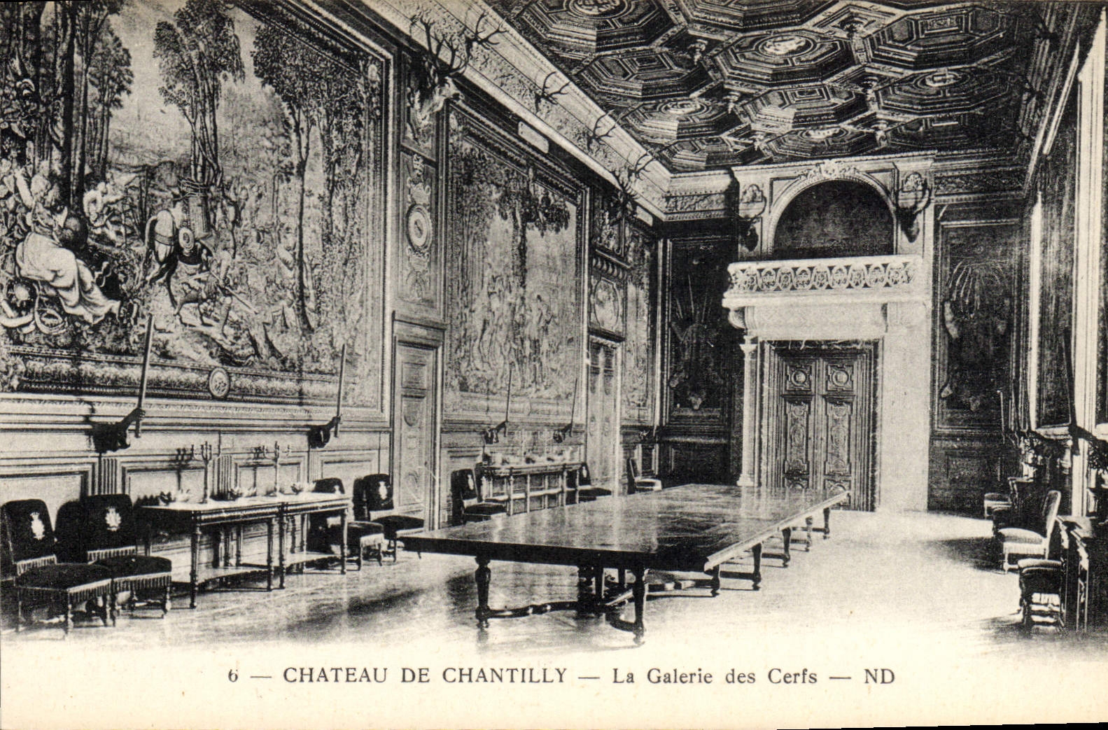 CPA Chateau De Chantilly La Galerie Des Cerfs