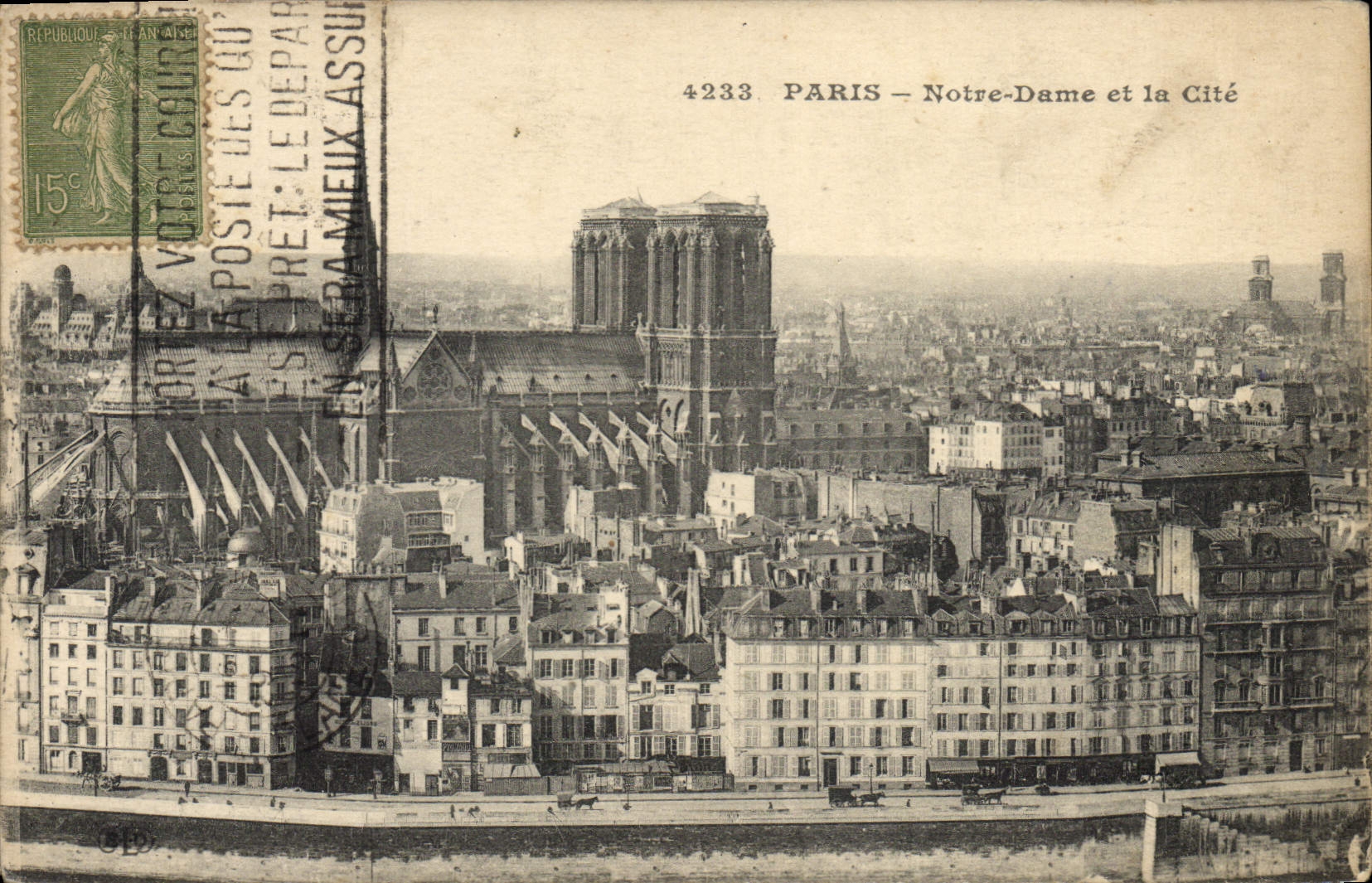 CPA Paris Notre Dame Et La Cite