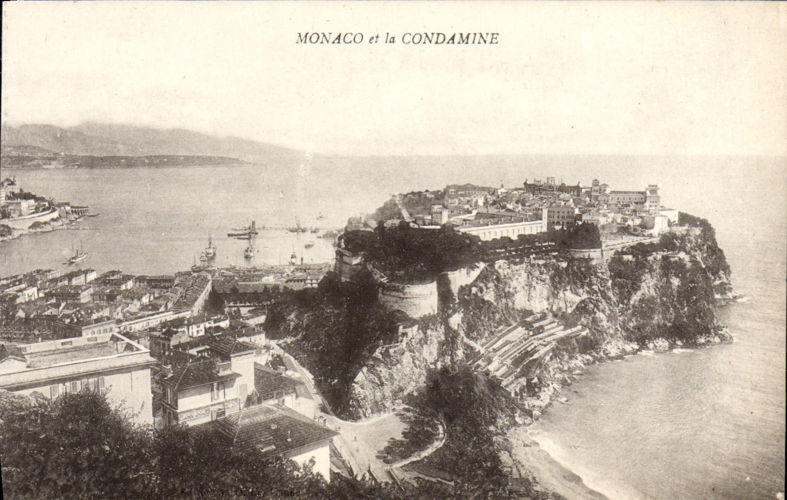 VINTAGE POSTCARD Monaco And Condamine