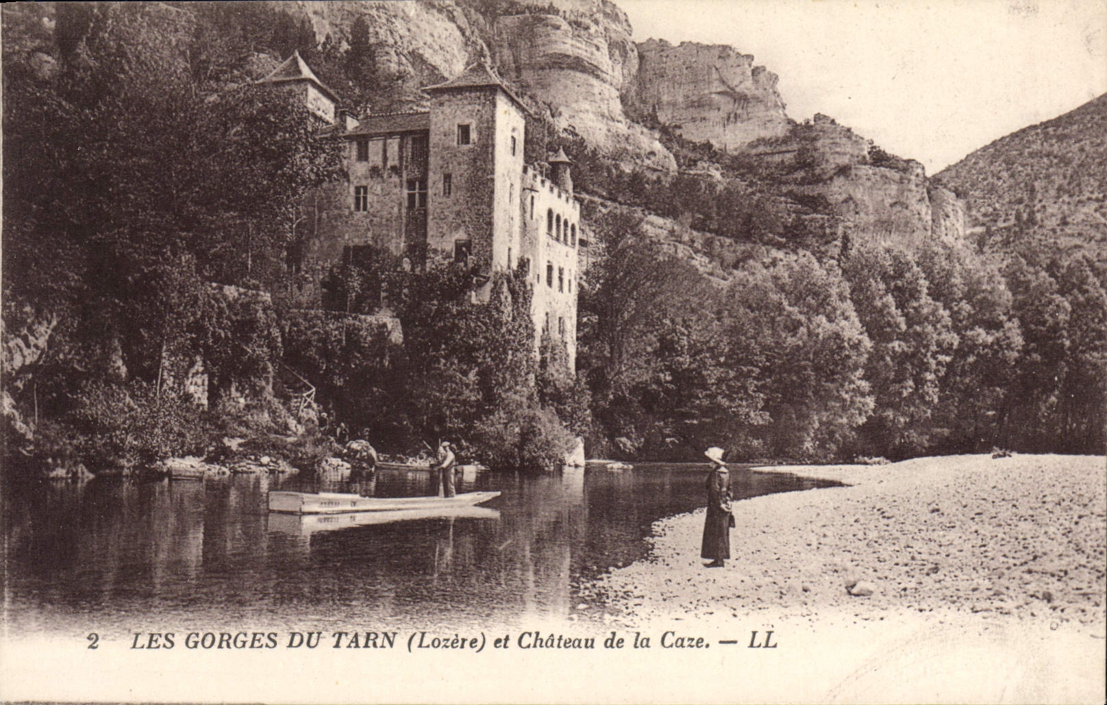 CPA Les Gorges Du Tarn Et Chateau De La Caze