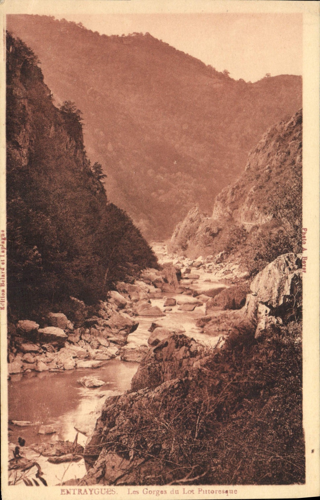 VINTAGE POSTCARD Entraygues Falls Of the Picturesque Batch