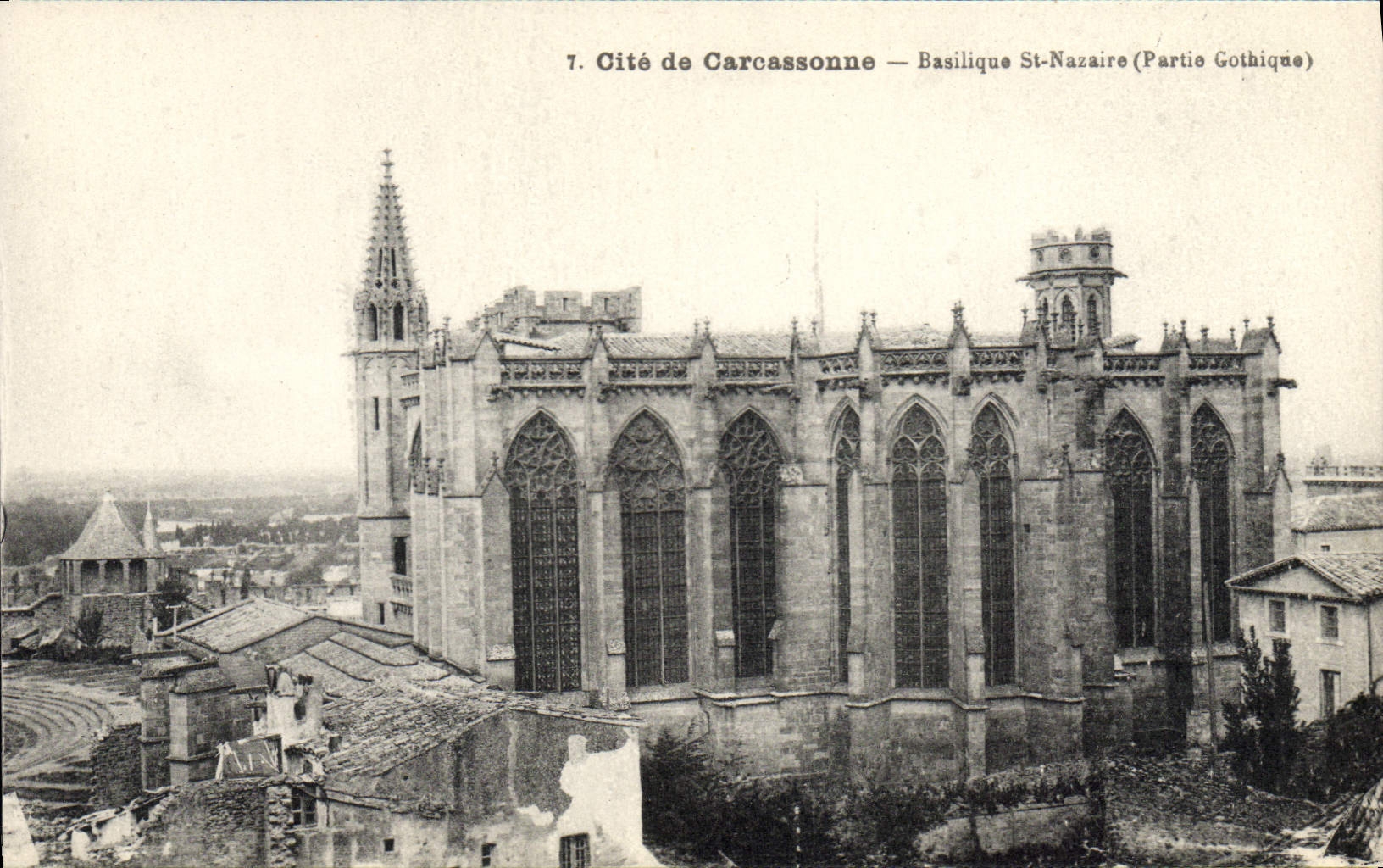 CPA Cite De Carcassonne Basilique St Nazaire