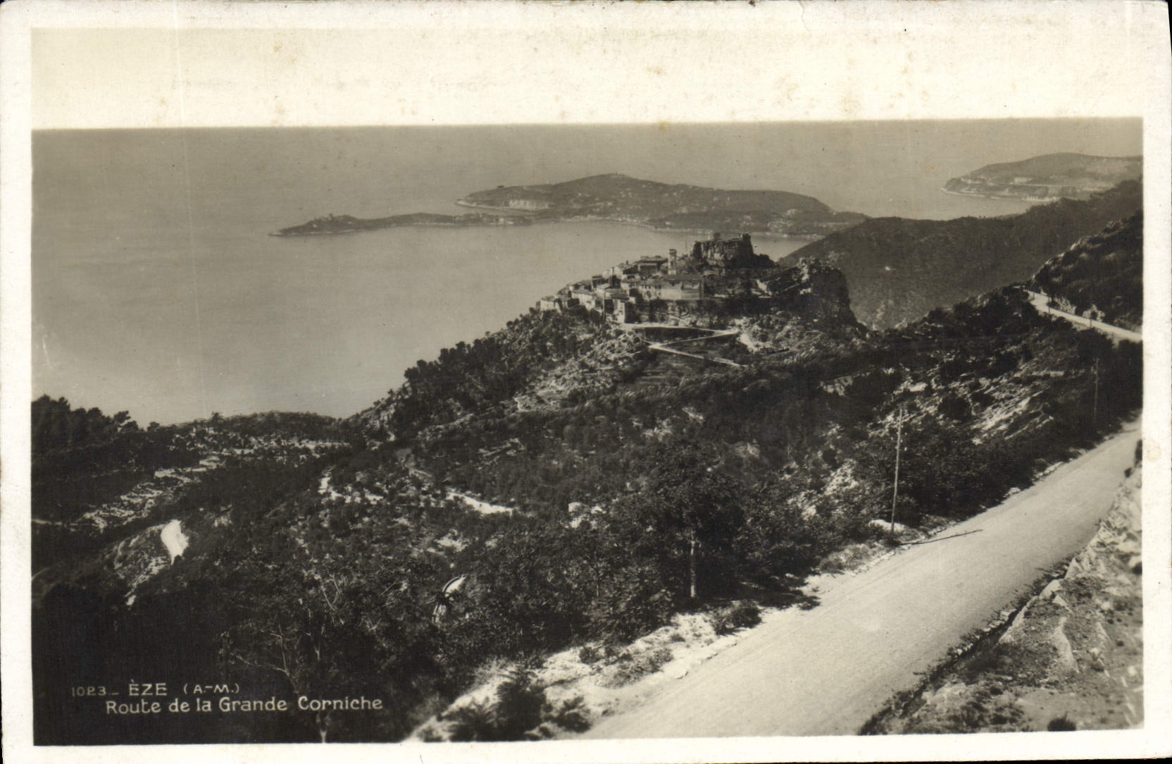 CPA Eze Route De La Grande Corniche