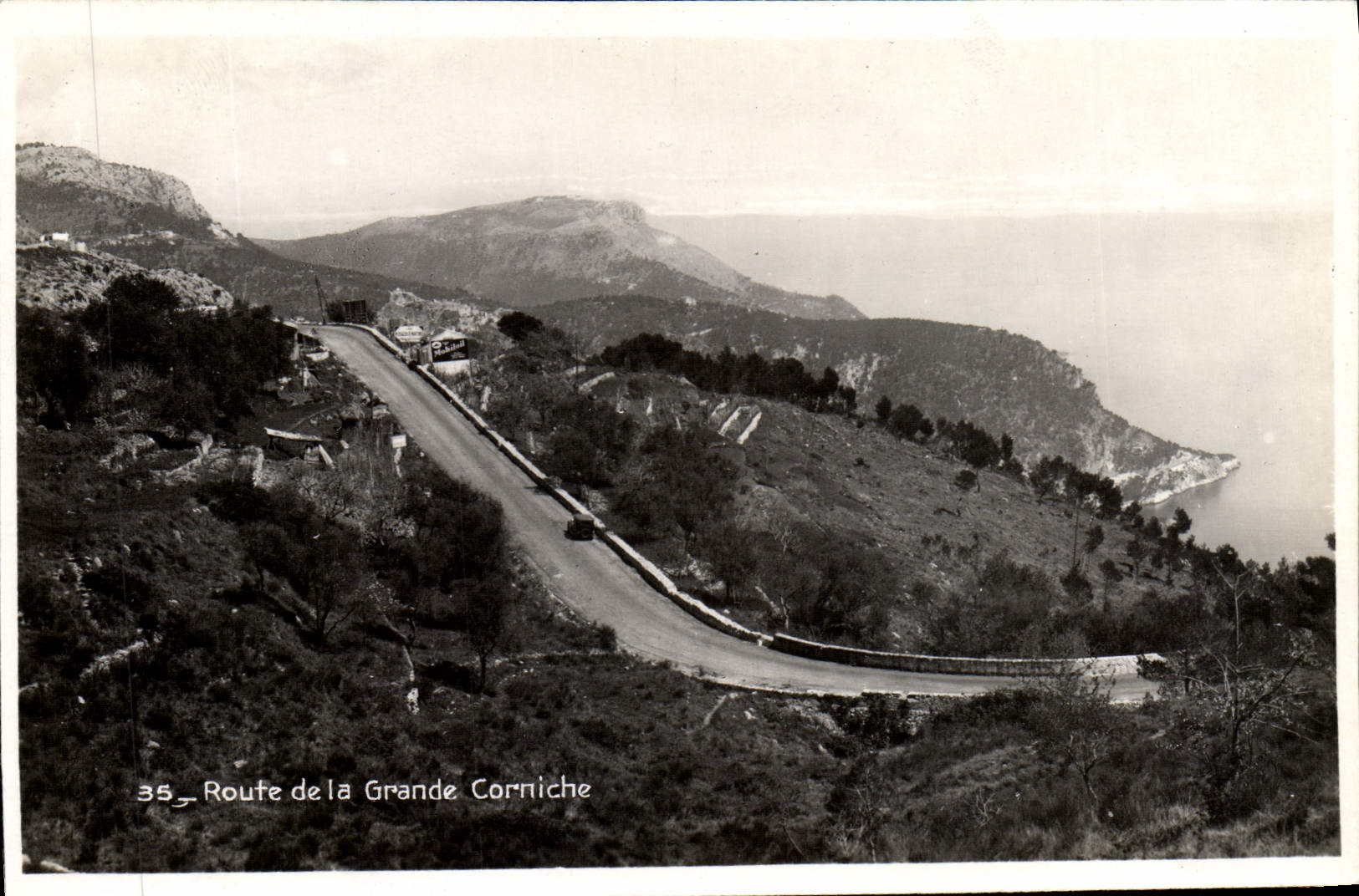CPA Route De La Grande Corniche