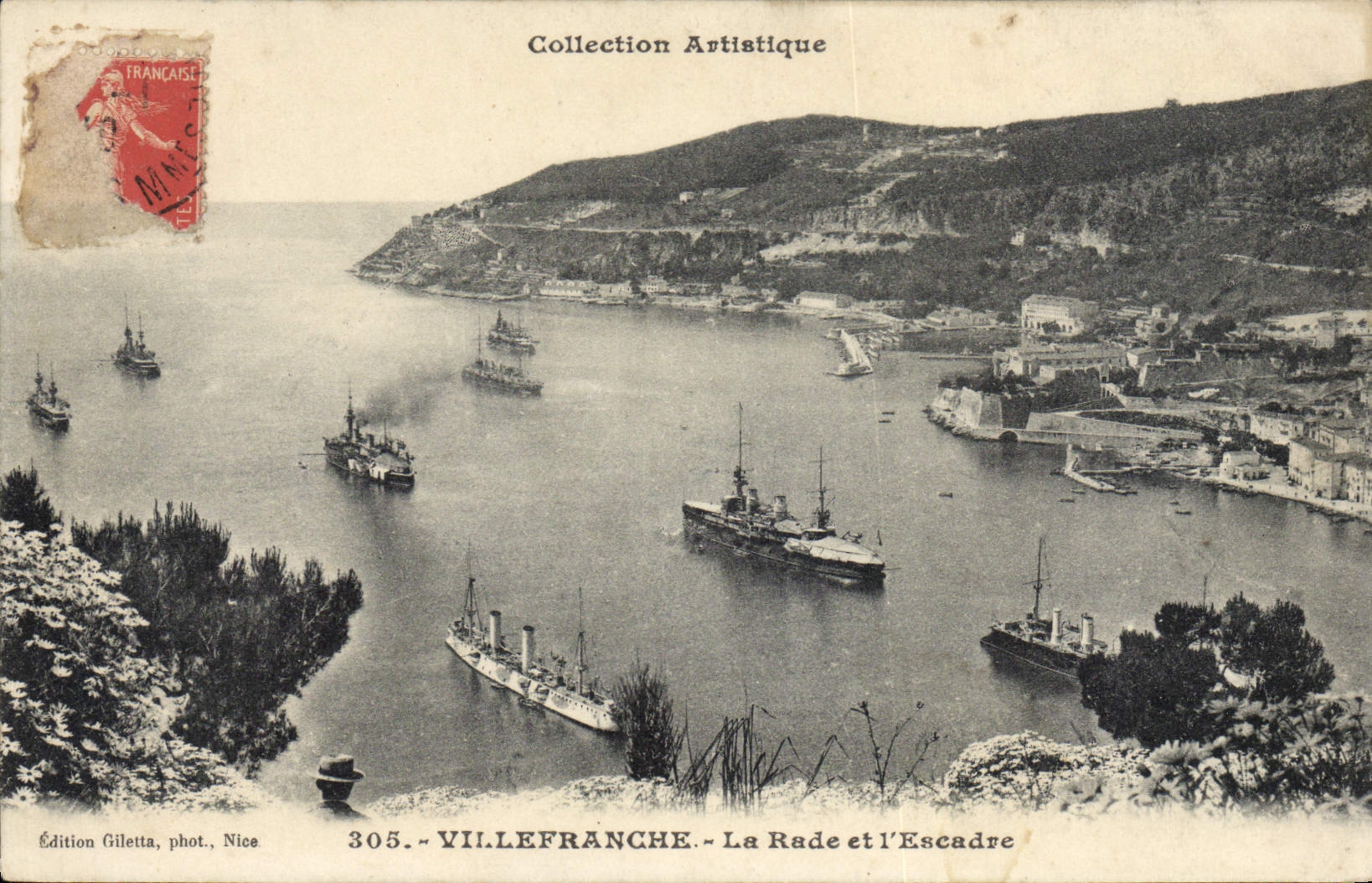 CPA Villefranche La Rade Et I'Escadre Bateaux