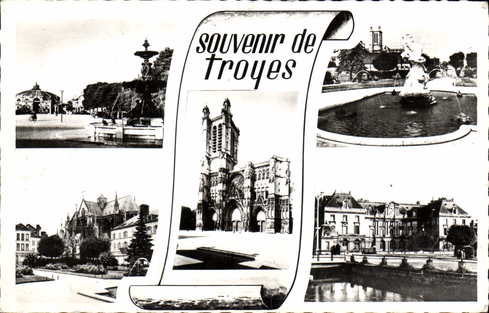 CPM Souvenir De Troyes