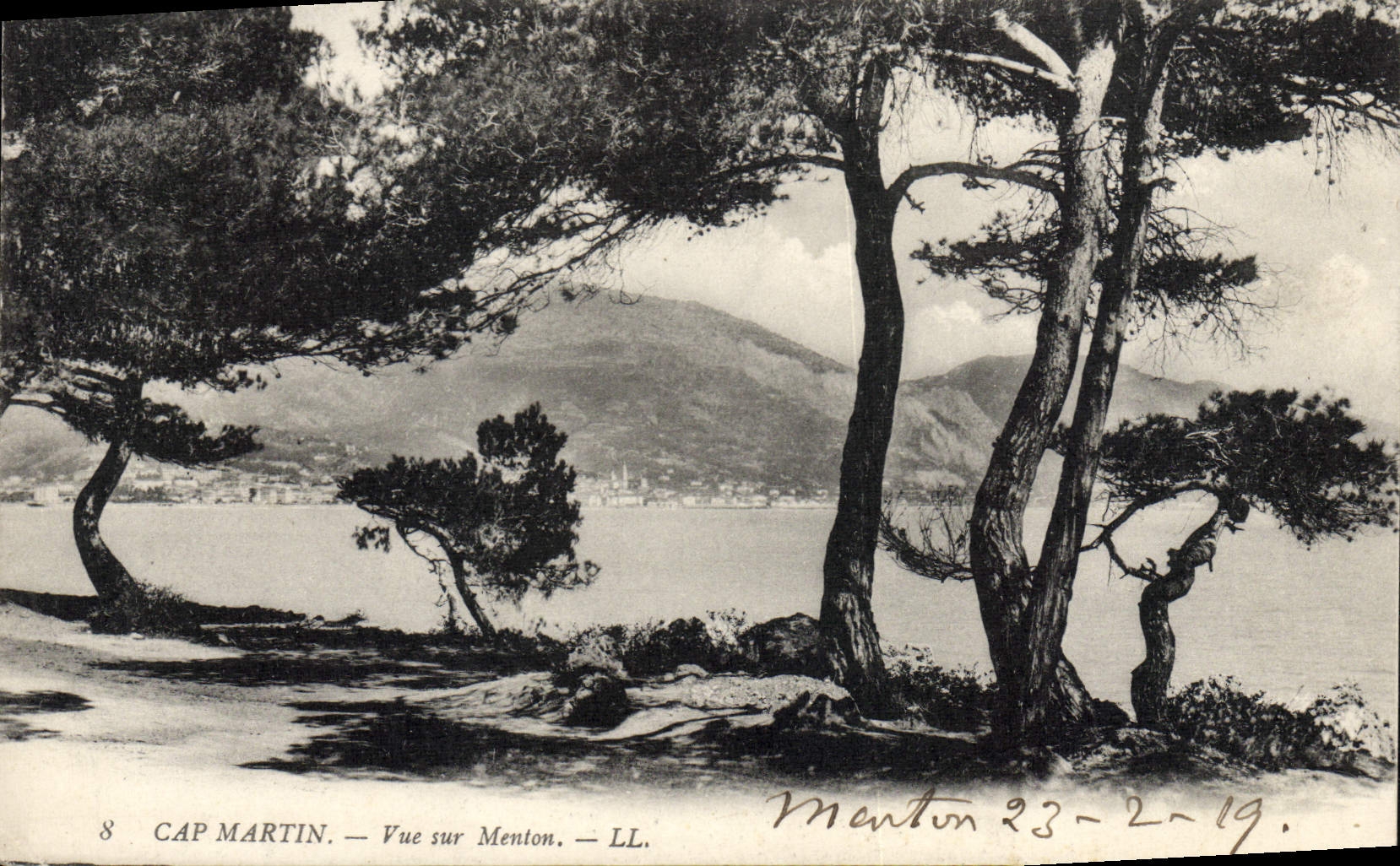 CPA Cap Martin Vue Sur Menton