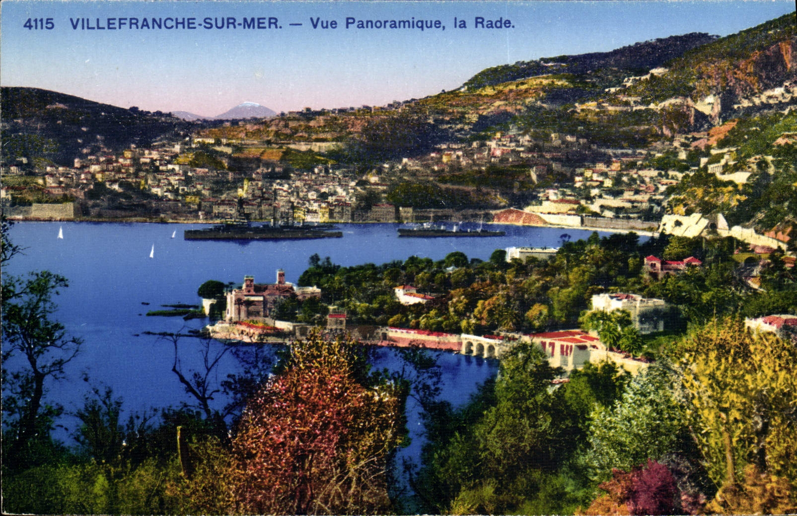 CPA Villefranche Sur Mer Vue Panoramique La Rade