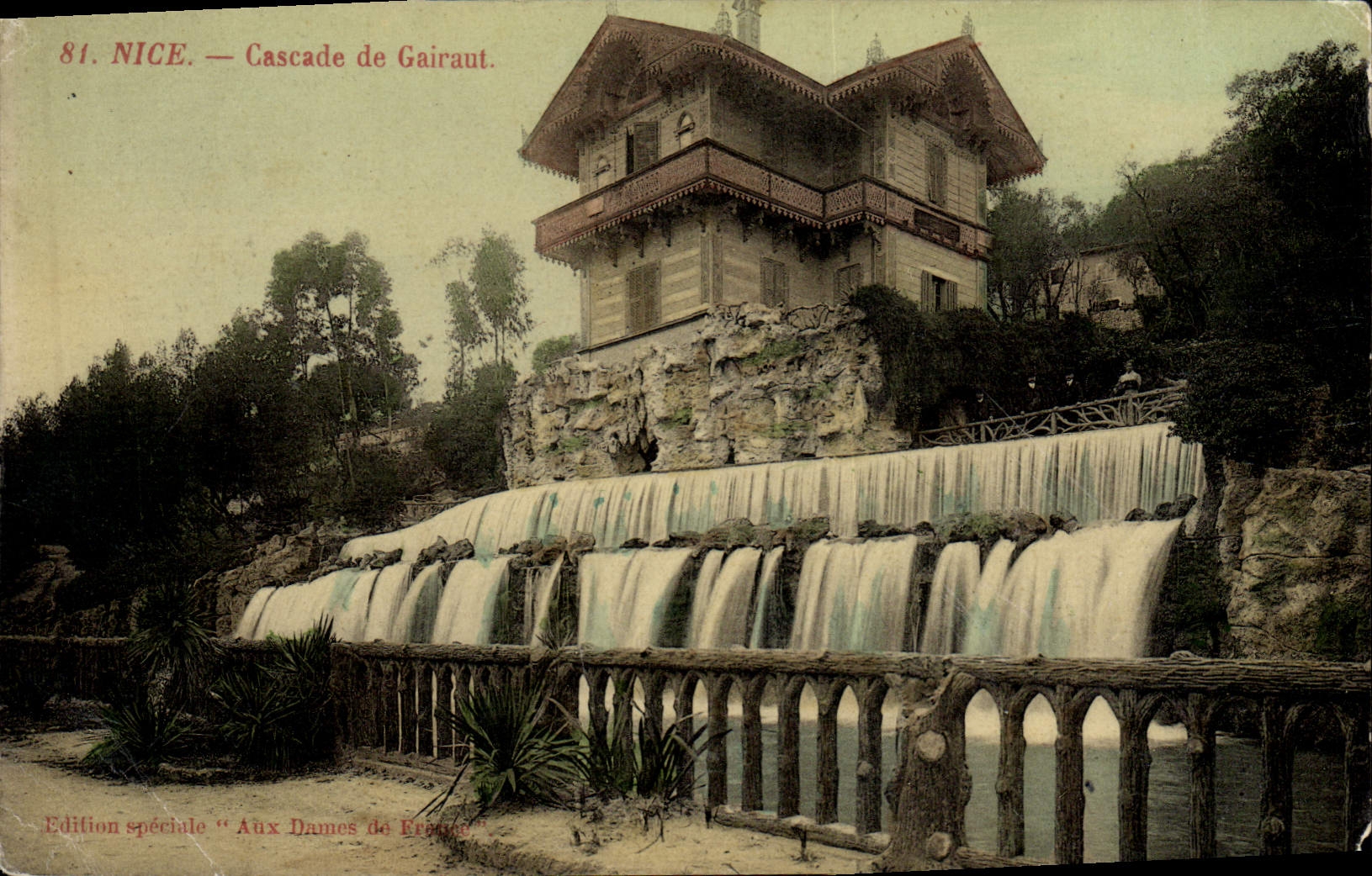 VINTAGE POSTCARD Nice Cascades De Gairaut