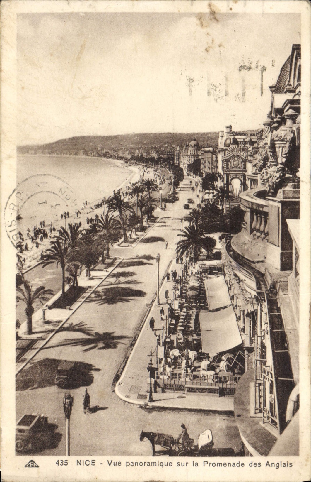CPA Nice Vue Panoramique Sur La Promenade Des Anglais