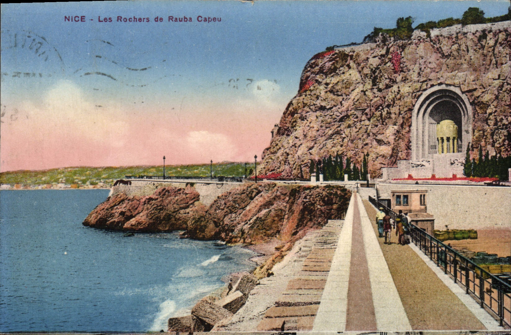 CPA Nice Les Rochers De Rauba Capeu