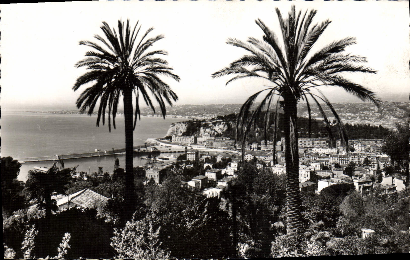 POSTAL MODERNA dimensión Niza de la visión azul