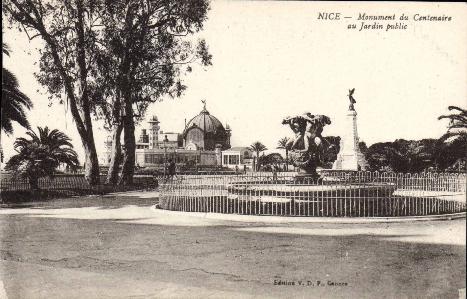 CPA Nice Monument Du Centenaire Au Jardin Public