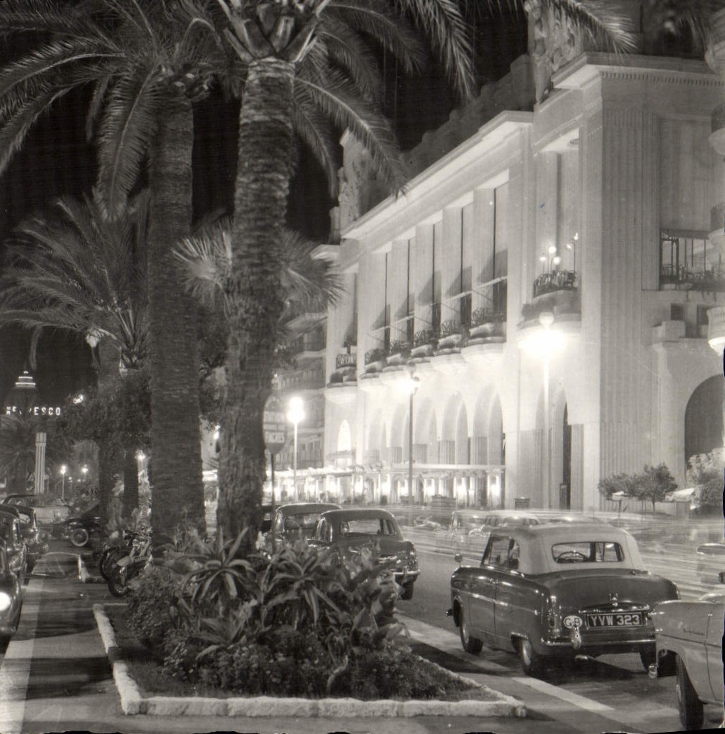 POSTAL MODERNA Niza paladar del mediterráneo la noche