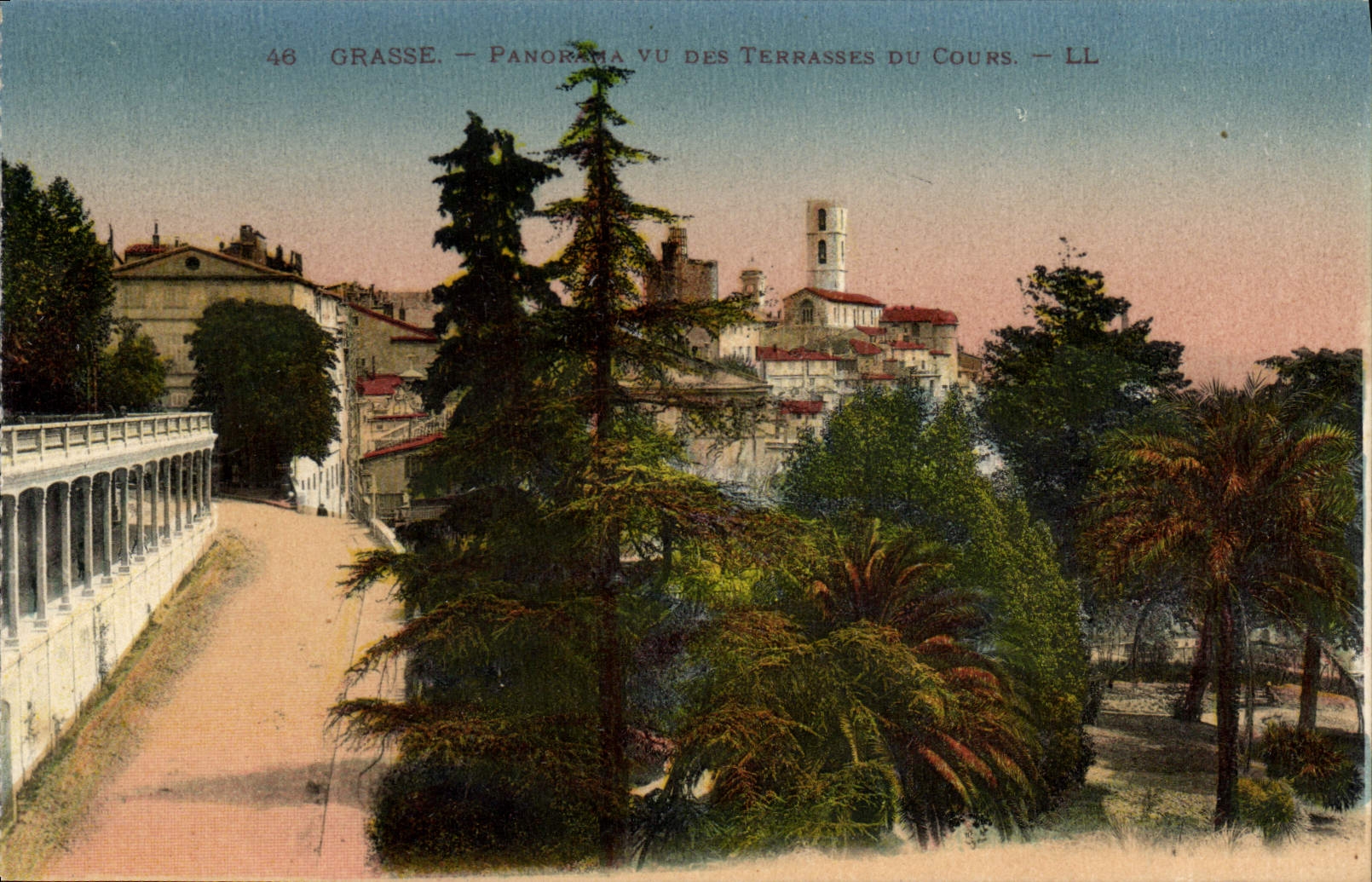 CPA Grasse Panorama Vue Des Terrasses du Cours