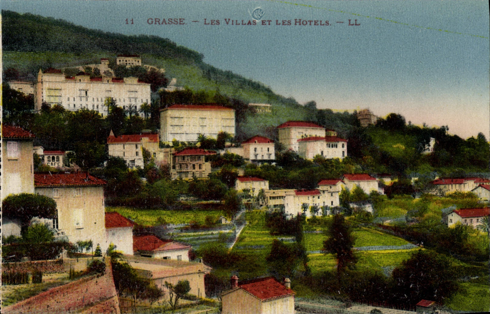 CPA Grasse Les Villas Et Les Hotels