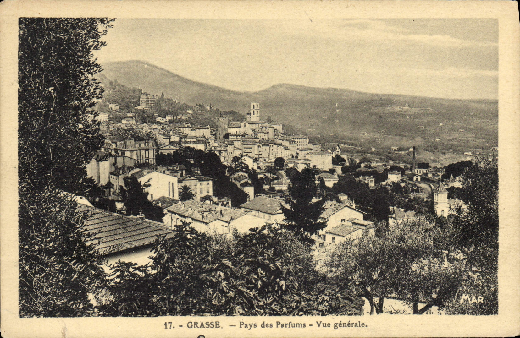 País graso de la POSTAL de la VENDIMIA de la opinión de Perfums