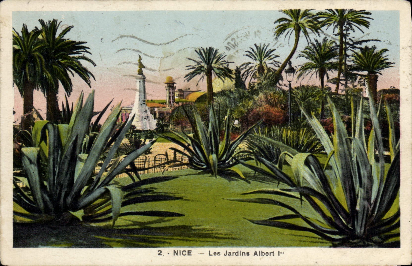 CPA Nice Les Jardins Albert 1er