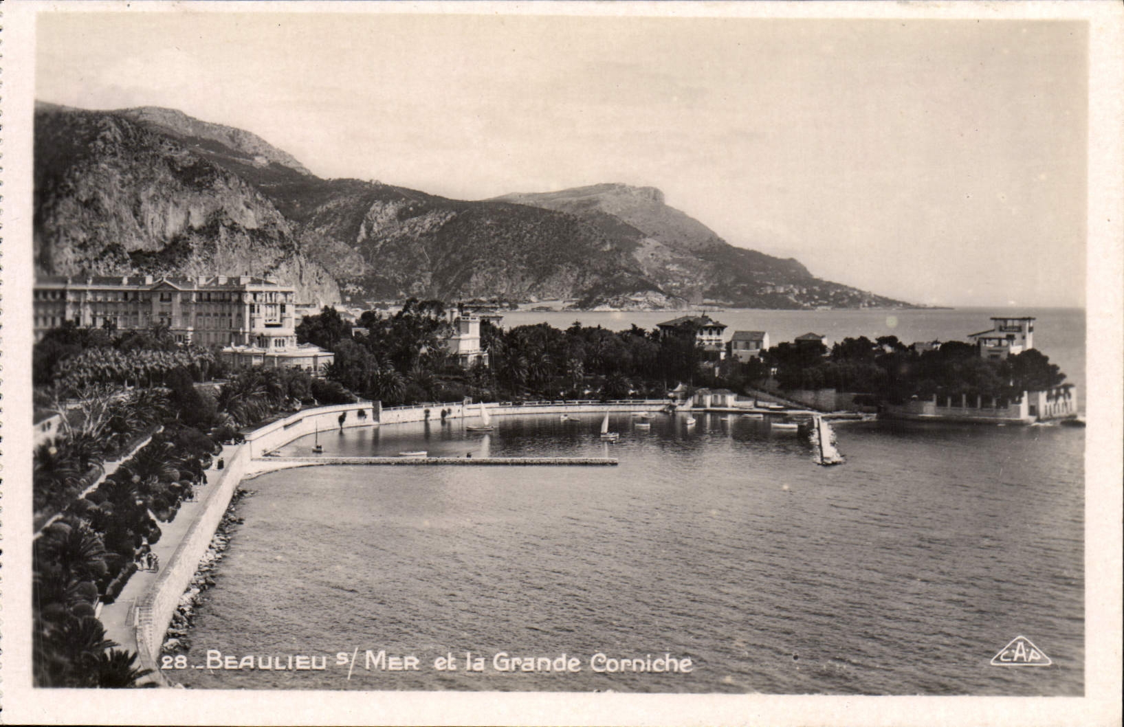 CPA Beaulieu Sur Mer Et La Grande Corniche