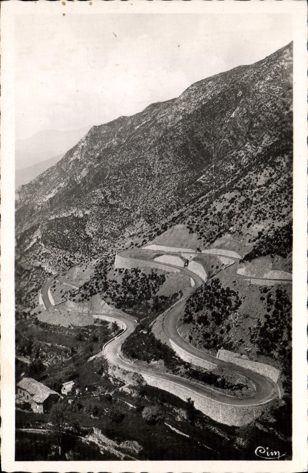MODERN CARD Bollene Vesubie the Road De Turini Remarquee By the Tourists