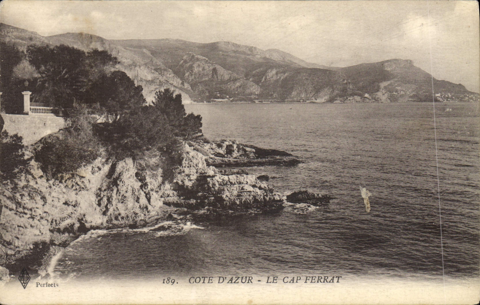 VINTAGE POSTCARD Dimension Of Azure the Cape Ferrat