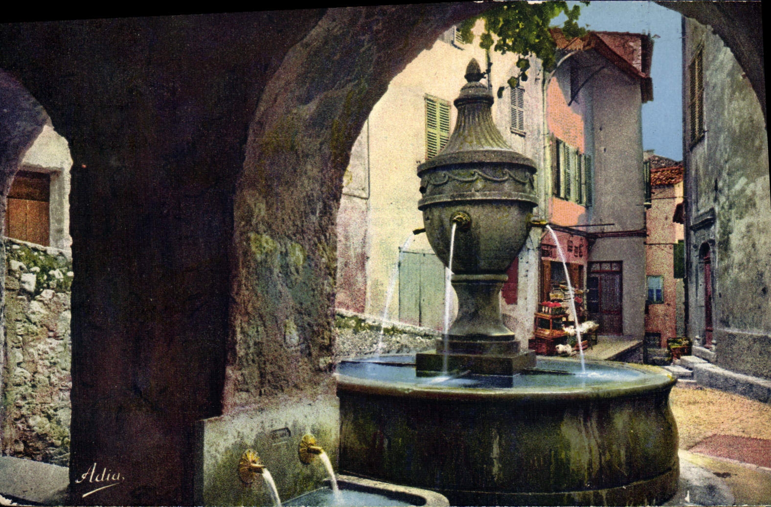 CPA Saint Paul De Vence La Fontaine