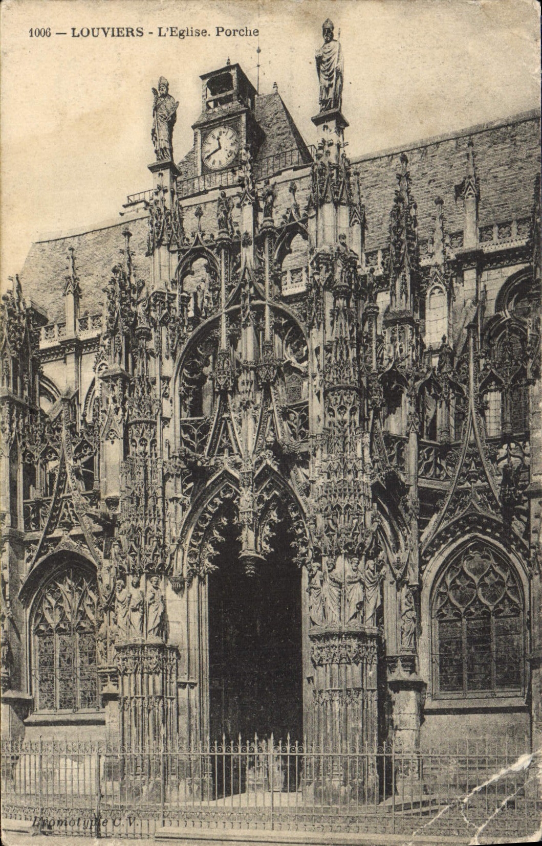 CPA Louviers L'Eglise Porche