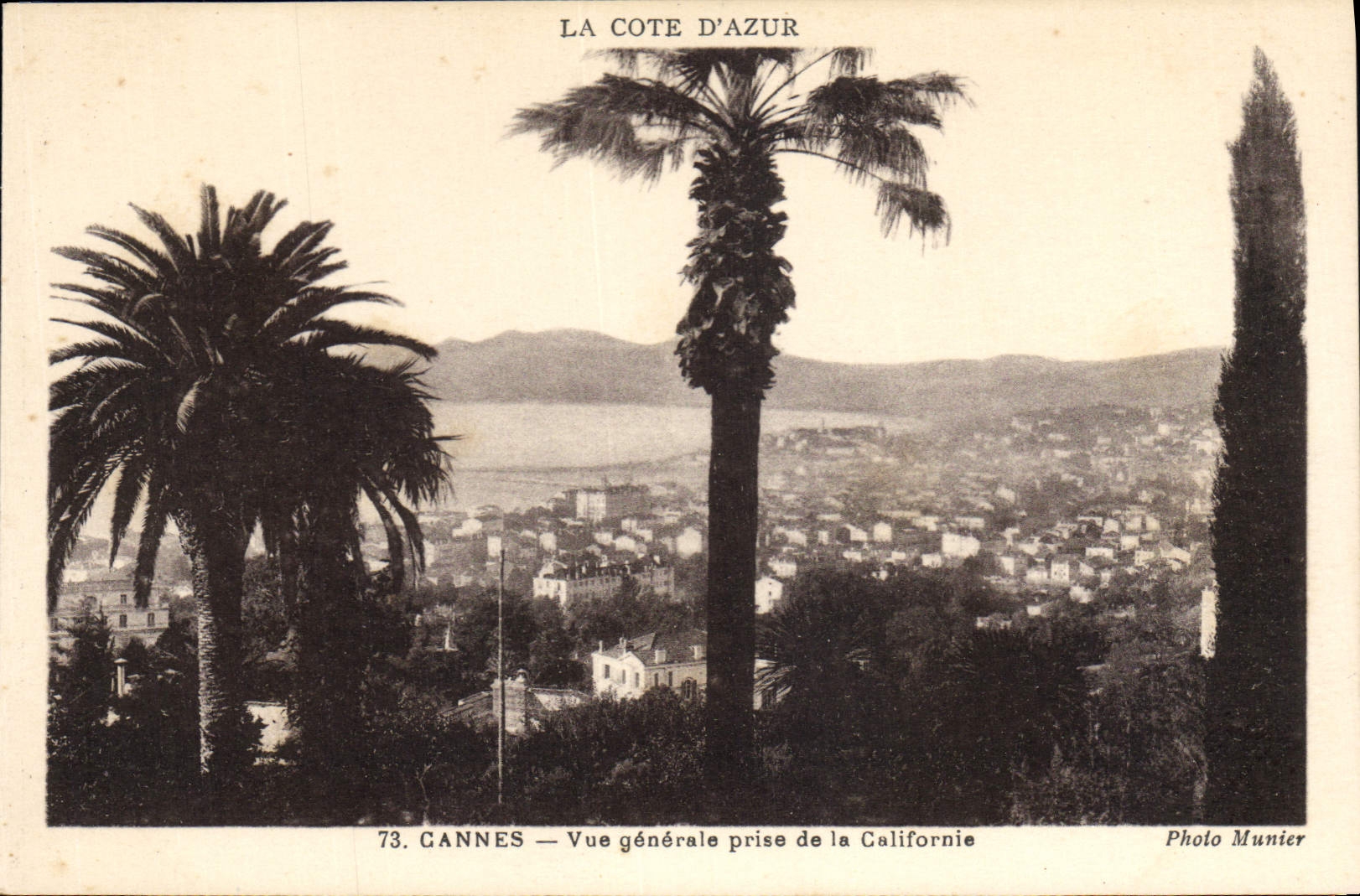 CPA Cannes Vue Generale Prise de la Californie