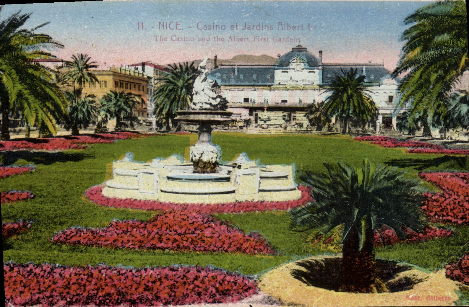CPA Nice Casino et Jardin Albert 1er