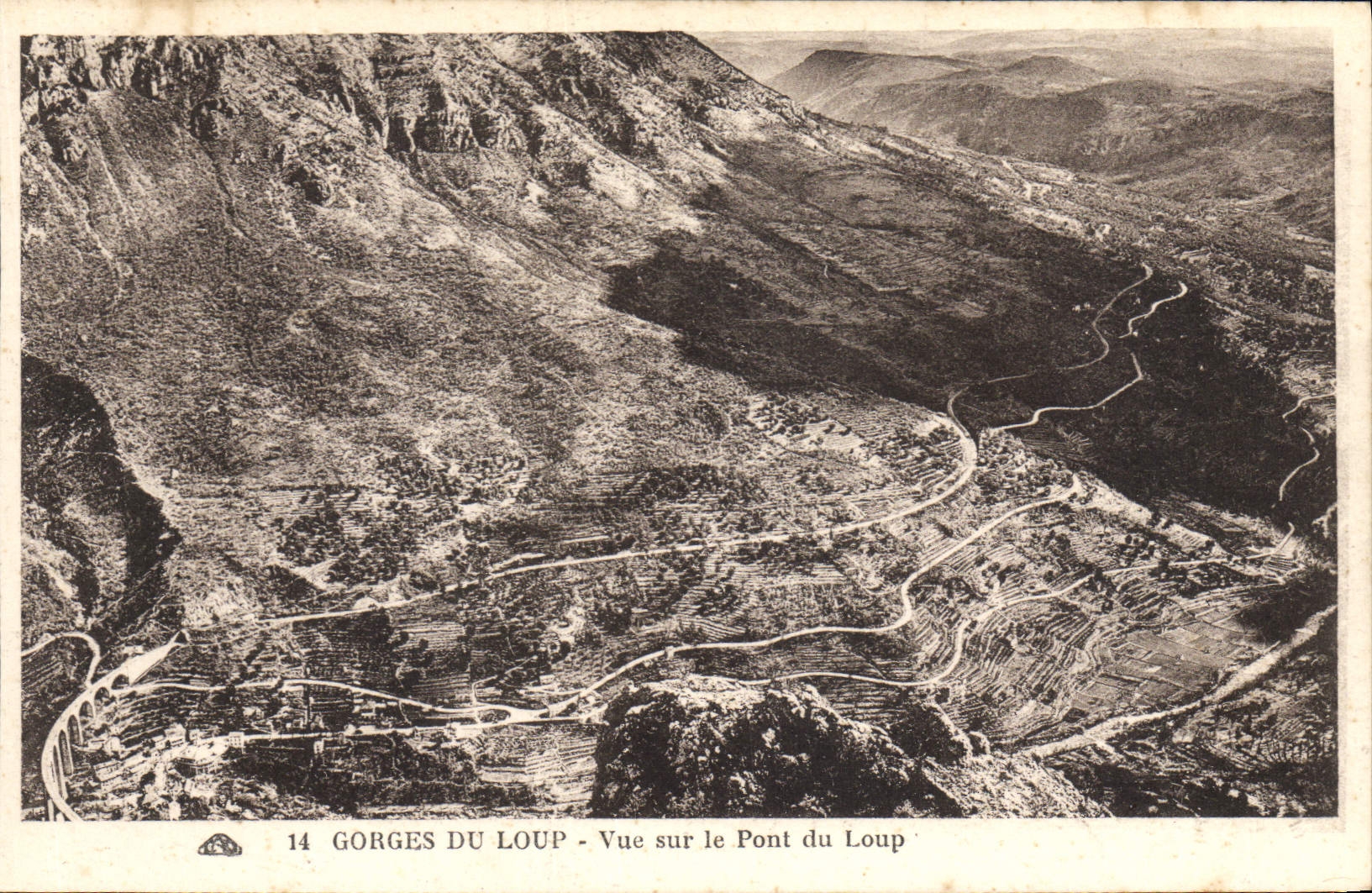CPA Gorges Du Loup Vue Sur le Pont du Loup