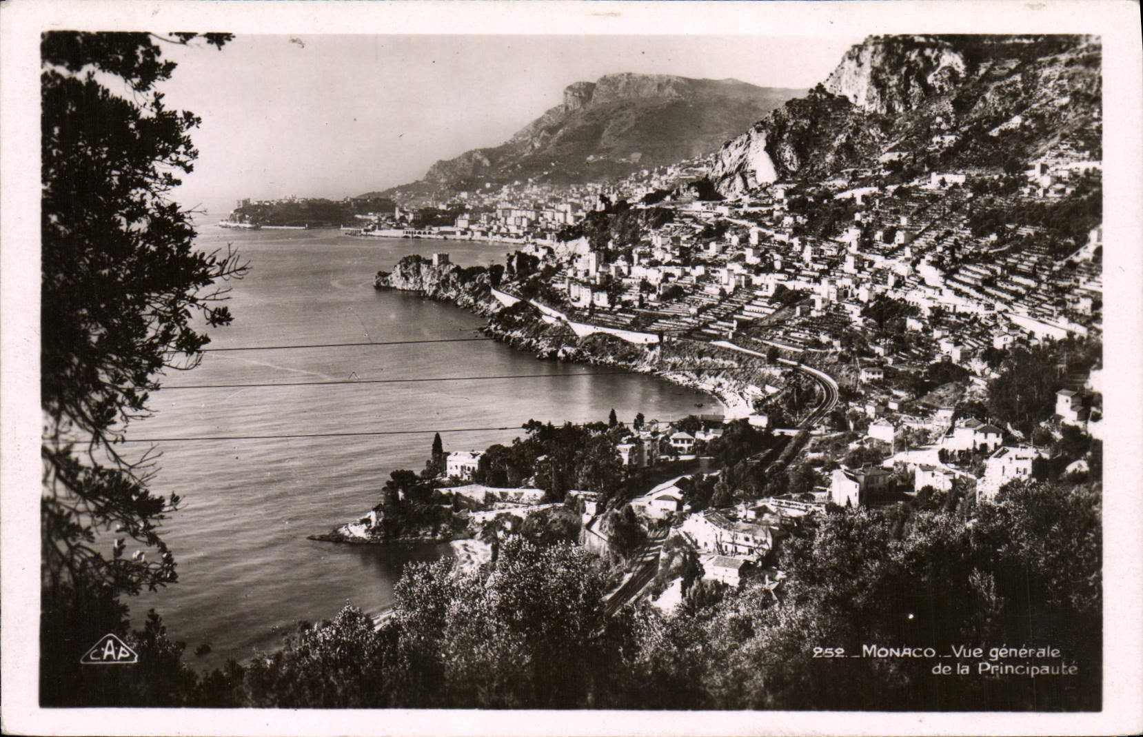 CPA Monaco Vue generale de la Principaute