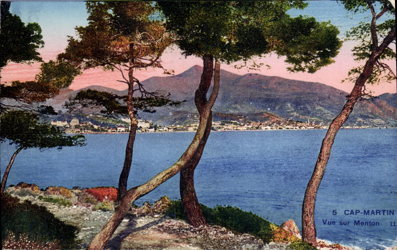 CPA Cap Martin Vue sur Menton