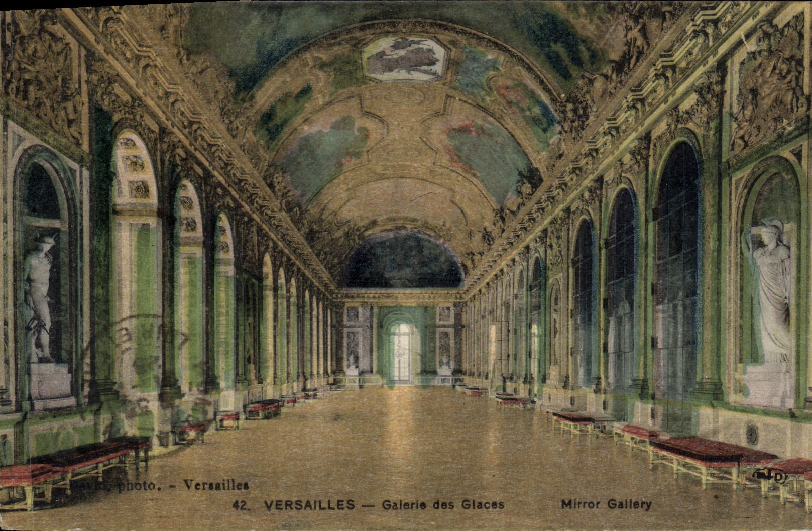 CPA Versailles Galerie des Glaces