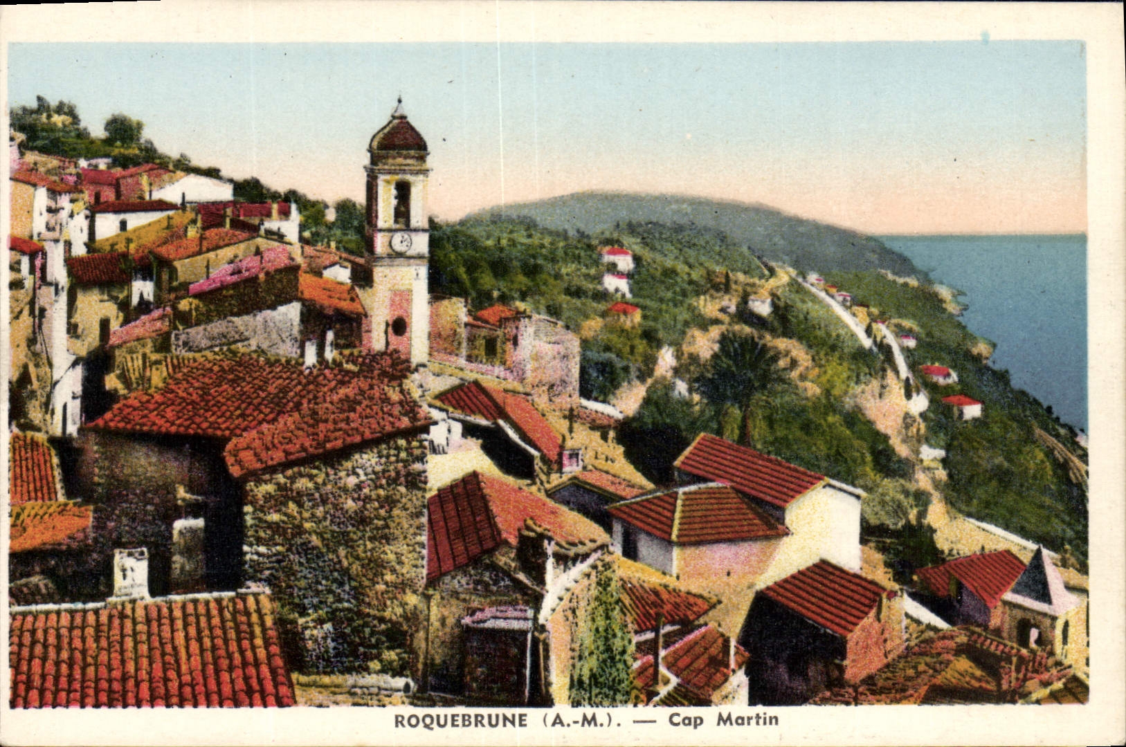 VINTAGE POSTCARD Cape Martin Roquebrune