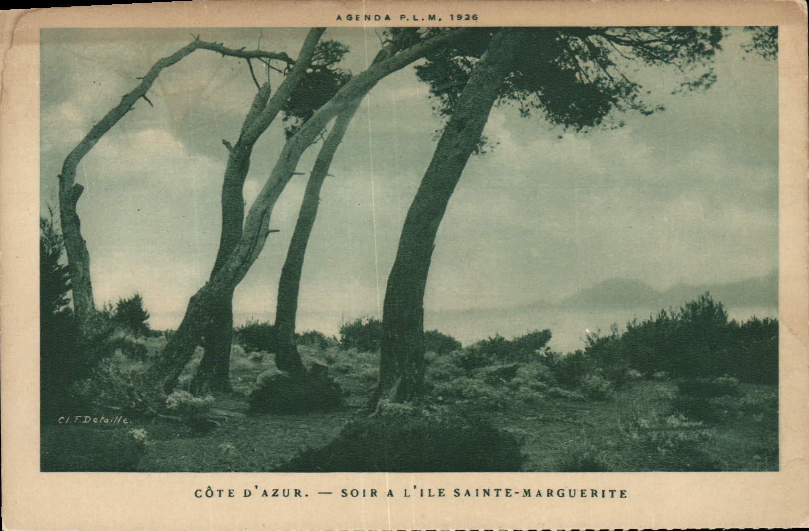 VINTAGE POSTCARD Holy Evening in the Island Marguerite