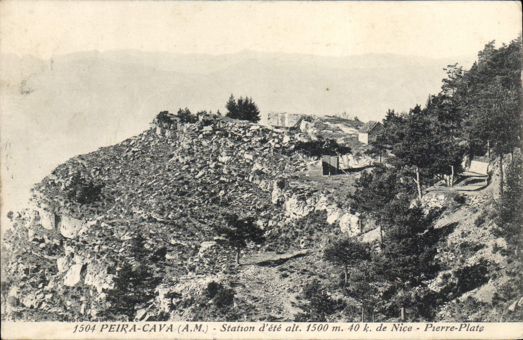 VINTAGE POSTCARD Peira Undermined Pierre punt