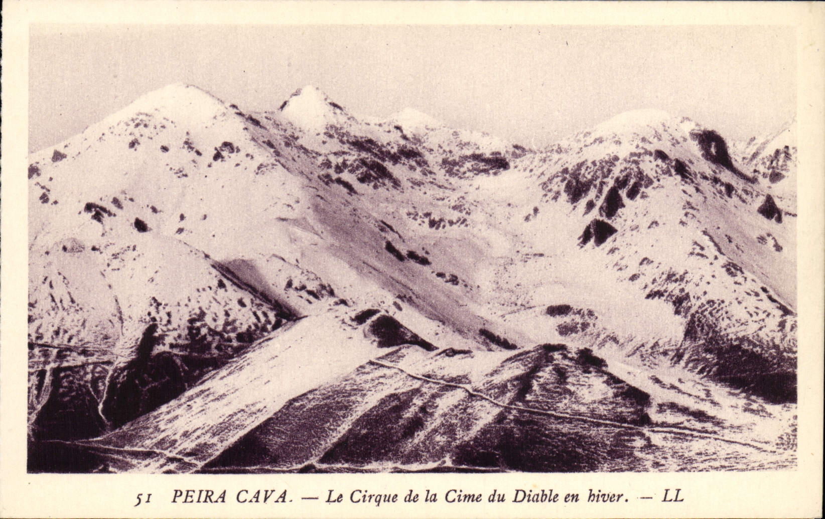 CPA Peira Cava Le Cirque de la la Cime du Diable en Hiver