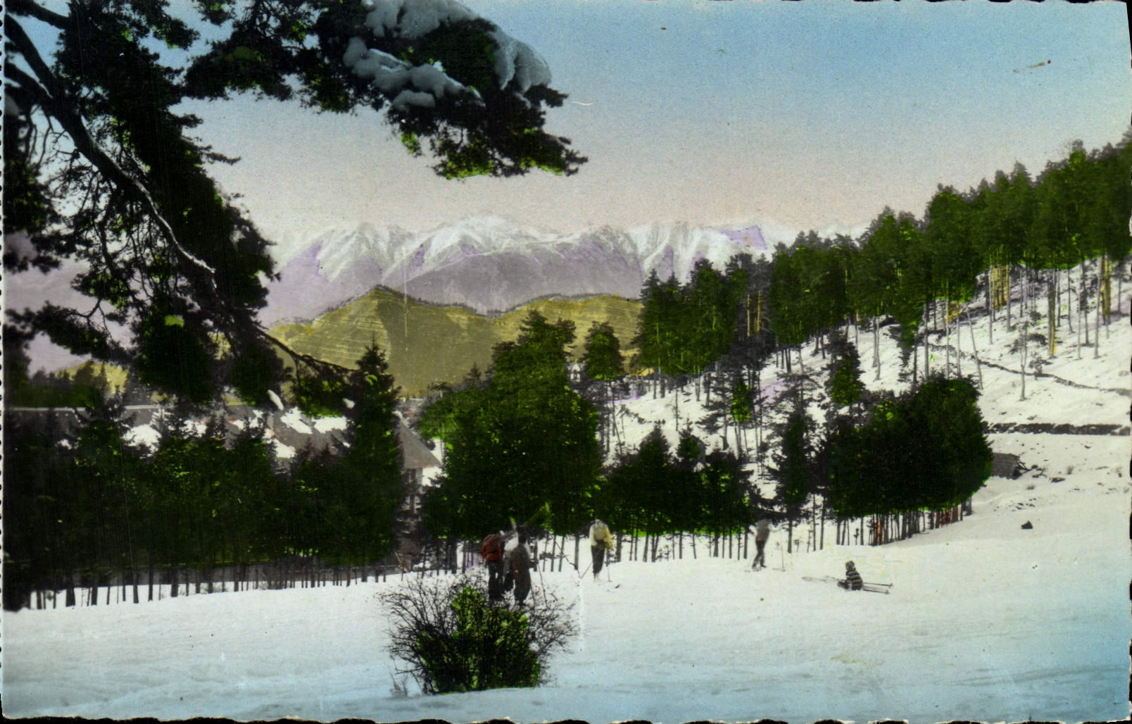 MODERN CARD Peira Undermined Seen on the Alps