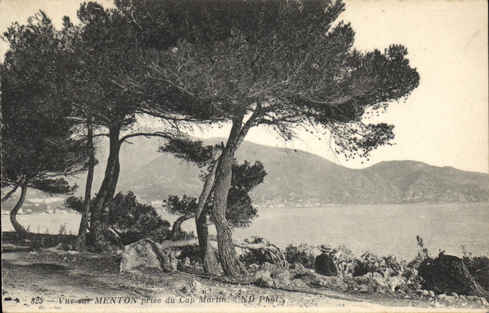 CPA Vue sur Menton Prise du Cap Martin