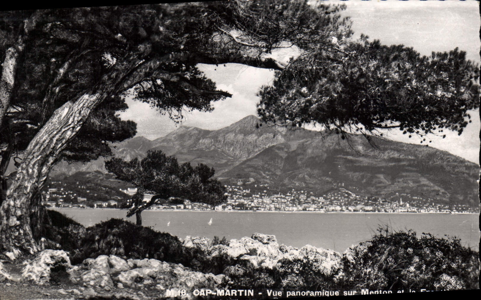 CPM Cap Martin Vue panoramique sur Menton et la frontiere